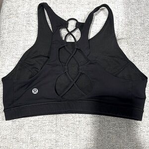 Black Lululemon high neck Bra